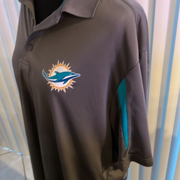 Mens NFL Dolphins Team Apparel Polo Extra Large - Picture 3 of 5